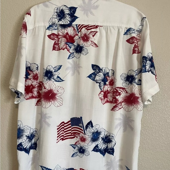Caribbean Button Down Patriotic Shirt - Picture 2 of 4